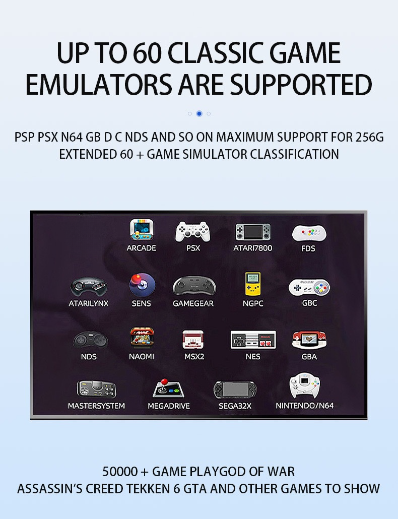 G11 PRO Dual System TV Set-Top-Box Open Source Konsole Android 9.0 Wireless PSP God of War Spiel_voghion.com