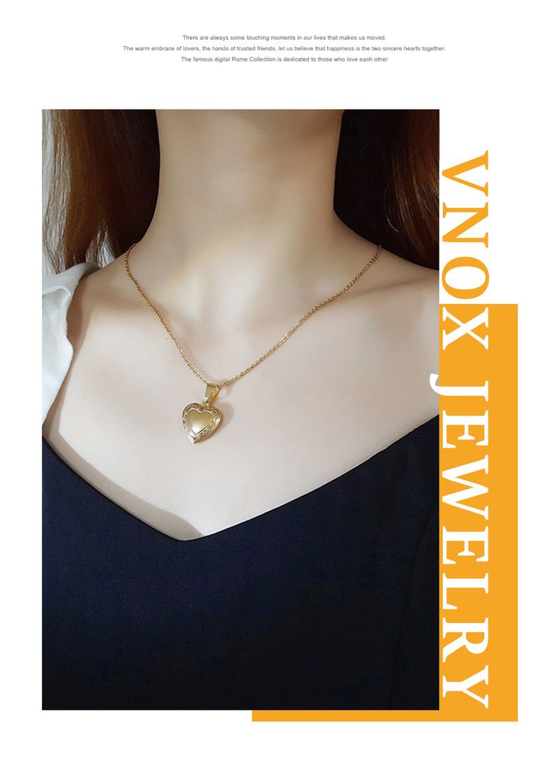 2025 New Arrivals Vnox Customize Picture Name Women Necklaces Heart Locket Pendant Family Image Personalized Anniversary Gift_voghion.com