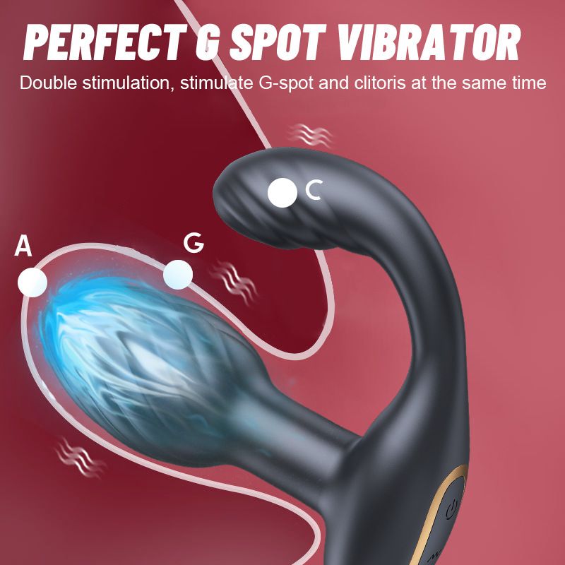 Philips Kabellose Fernbedienung Unisex Silikon-Spiralmuster Analplug Prostata-Massageprodukte_voghion.com