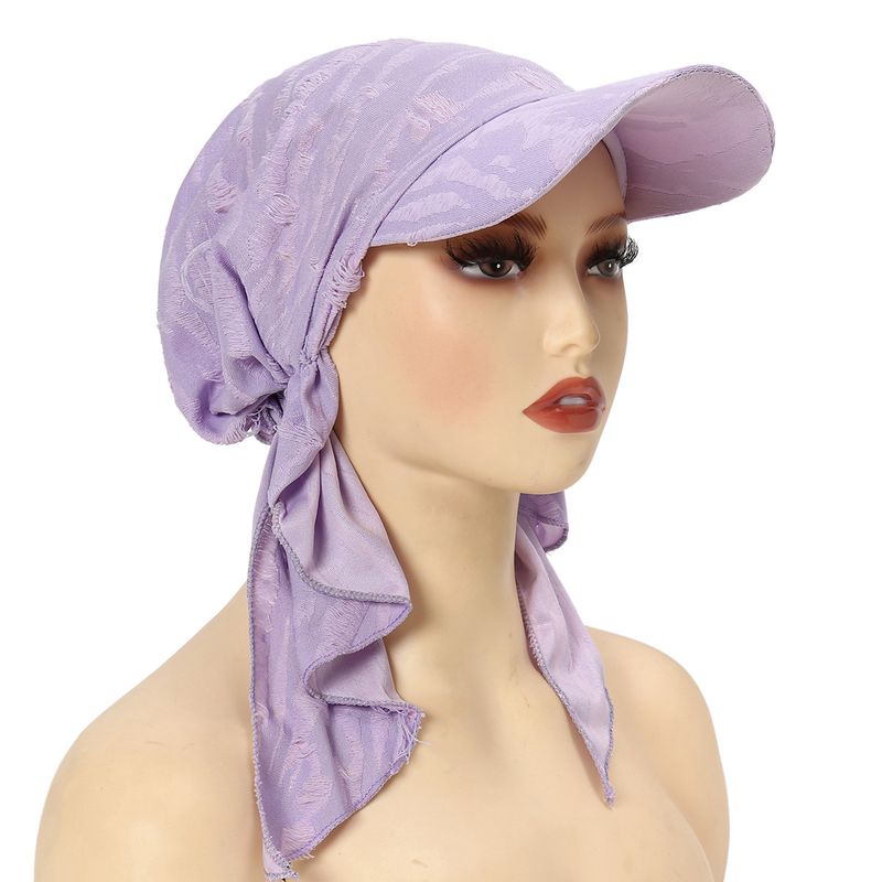 Women's Clothing Solid Color Women's Scarf Hat Versatile Malaysia Scarf Muslim Headscarf Hat_voghion.com