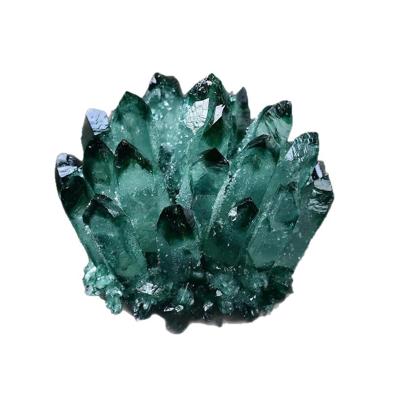 Natural Amethyst Yellow Green White Crystal Cluster Ornament Demagnetizing Display Mineral Specimen Home Living Room_voghion.com