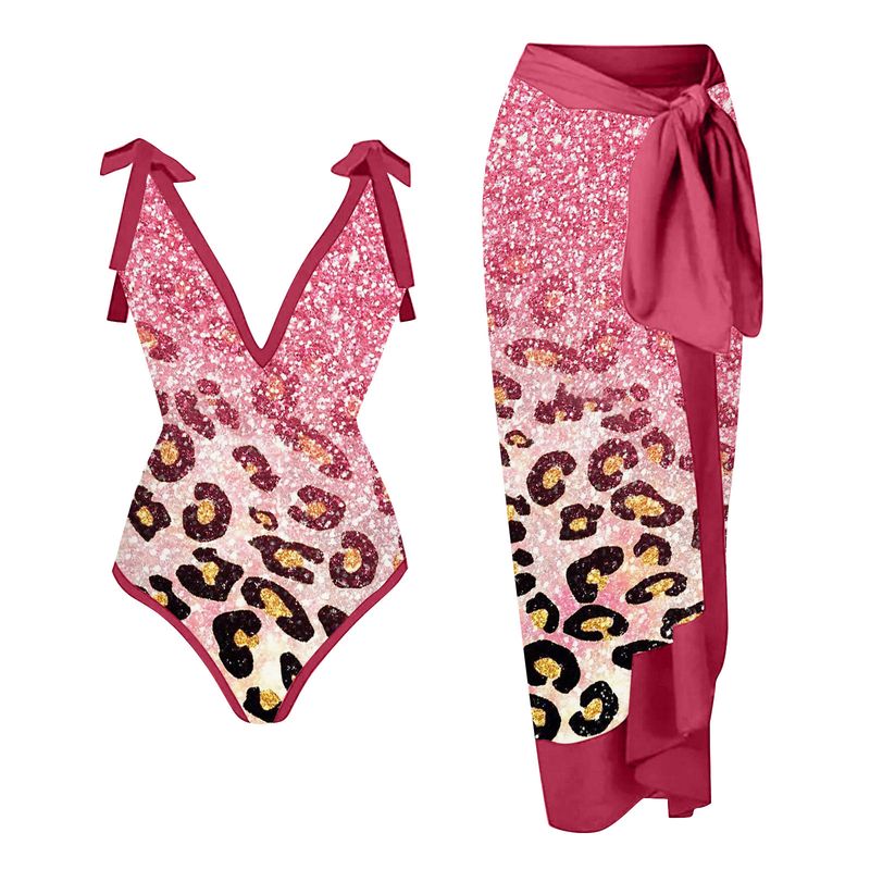 Abbigliamento da donna Nuovo costume da bagno da donna con stampa multicolore, personalità, moda, vita alta, bikini set_voghion.com