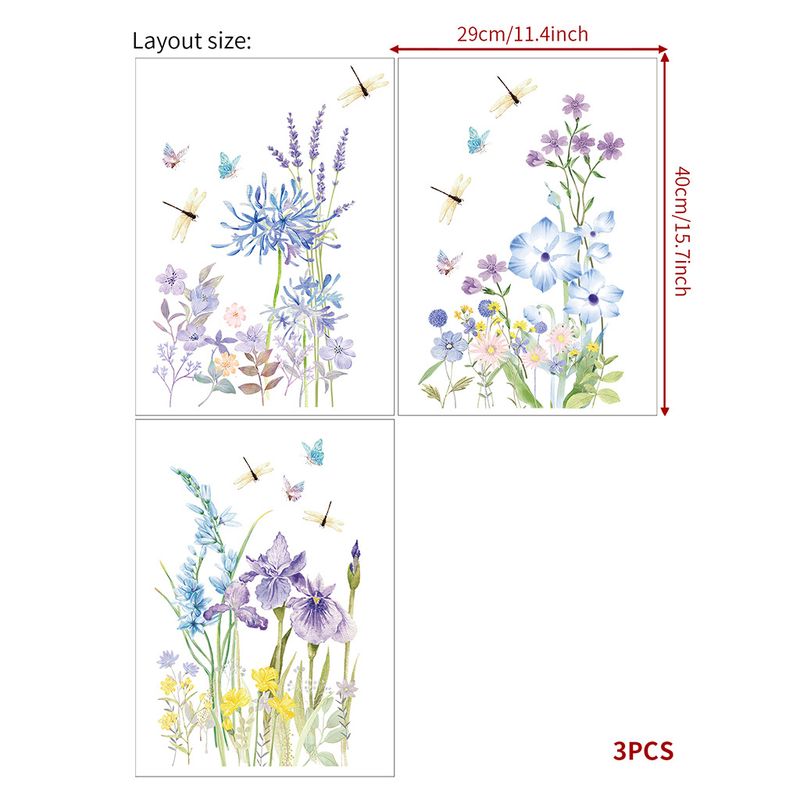 Dragonfly flying fence skirting line self-adhesive PVC JS-N series living room bedroom corner wall sticker_voghion.com