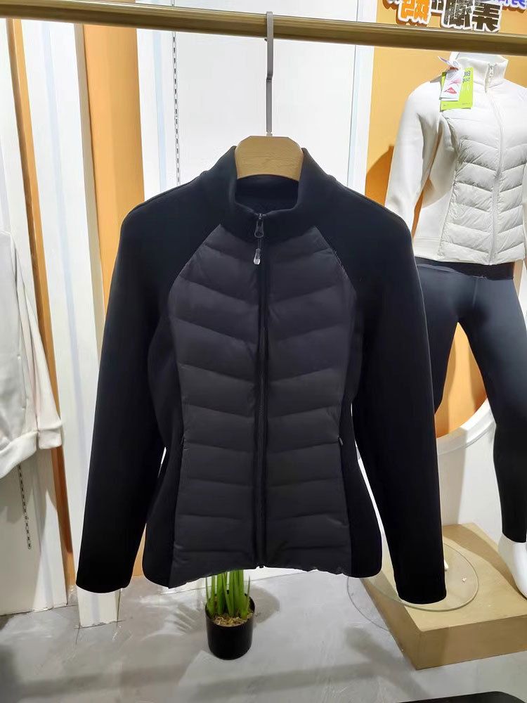 2024 Wintermode Kurz und Leicht für Damen, Schlanke Schwarze Warme Baumwolljacke_voghion.com