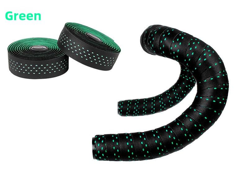 TOOPRE Road Fixed Gear Bike Strap Anti-Slip Breathable Sweat-Absorbing Silicone Bent Handlebar Perforated Tape_voghion.com