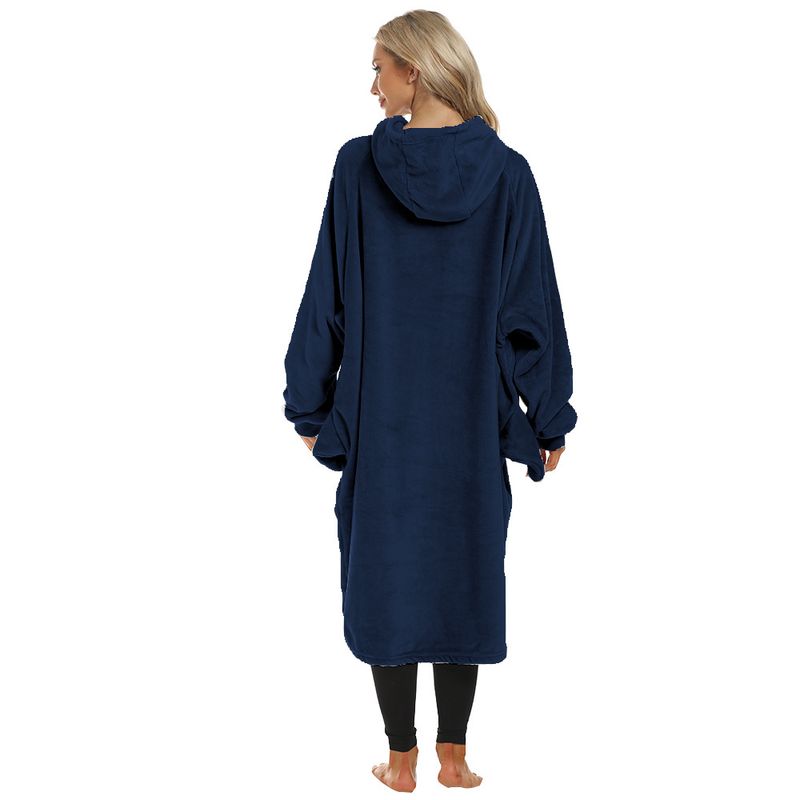 2025 Fun Shark Hoodie Blanket Couple Cartoon Gift Warm Home Animal Pajamas Extra Long Wide_voghion.com