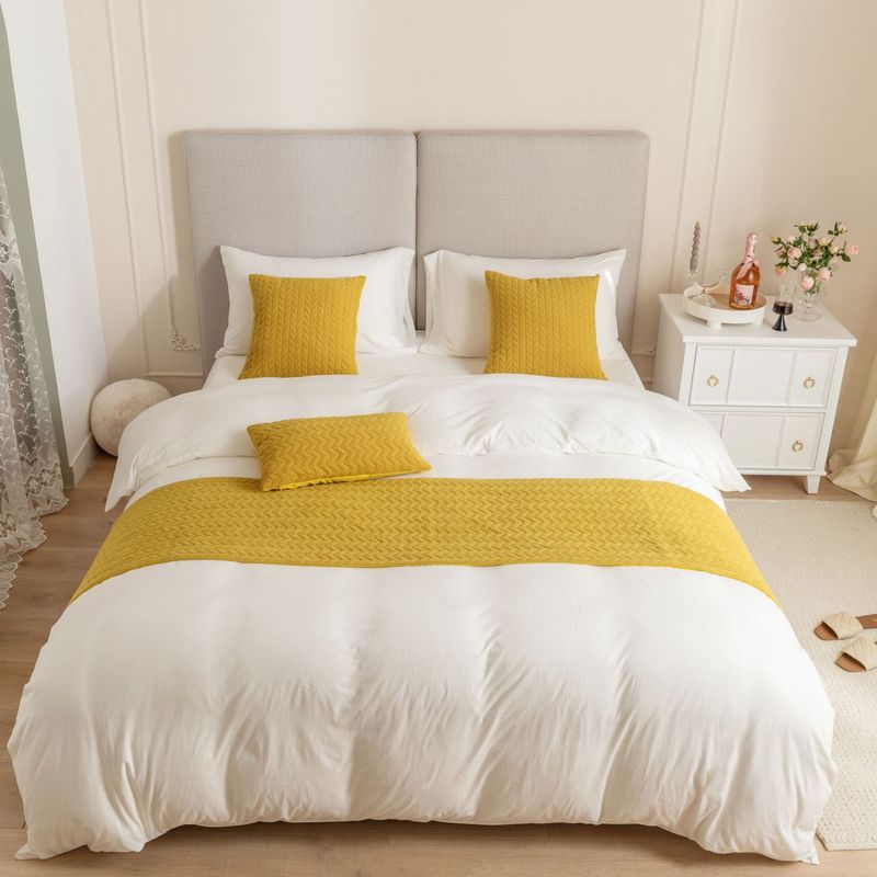Nuovo asciugamano da letto olandese in velluto con motivo a grano, bandiera da letto_voghion.com