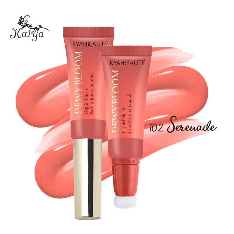 Schwammkopf für flüssiges Puderrouge, feuchtigkeitsspendendes Wasser für Lippen und Wangen mit doppeltem Zweck, leicht zu entfernen, seidiges und geschmeidiges Make-up_voghion.com