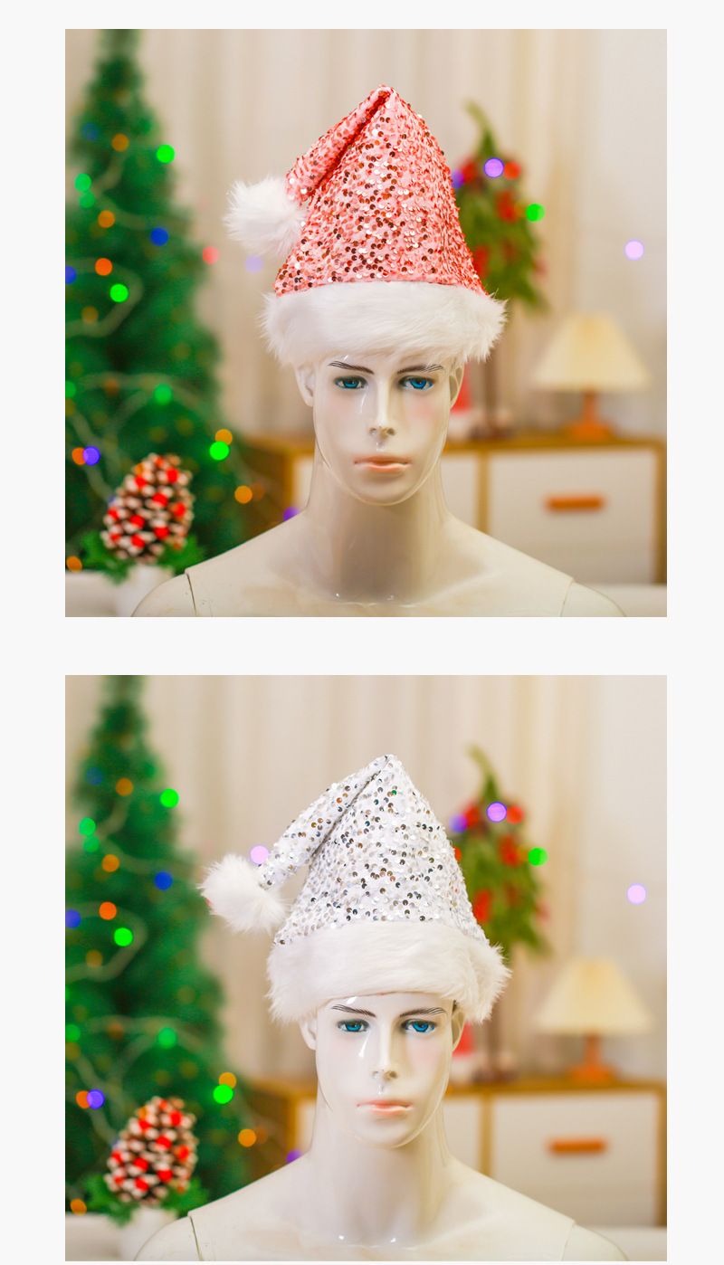 Dekorationsbedarf, hochwertige Pailletten, Plüschkanten, Hüte, Partydekorationen, Weihnachtsmützen_voghion.com