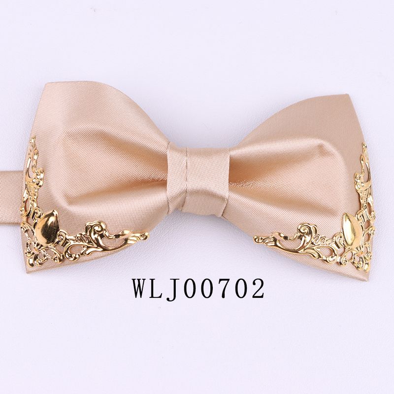 Nuovo per uomo, sposo, matrimonio, bordo in metallo, cravatta a farfalla, accessori per il collo_voghion.com