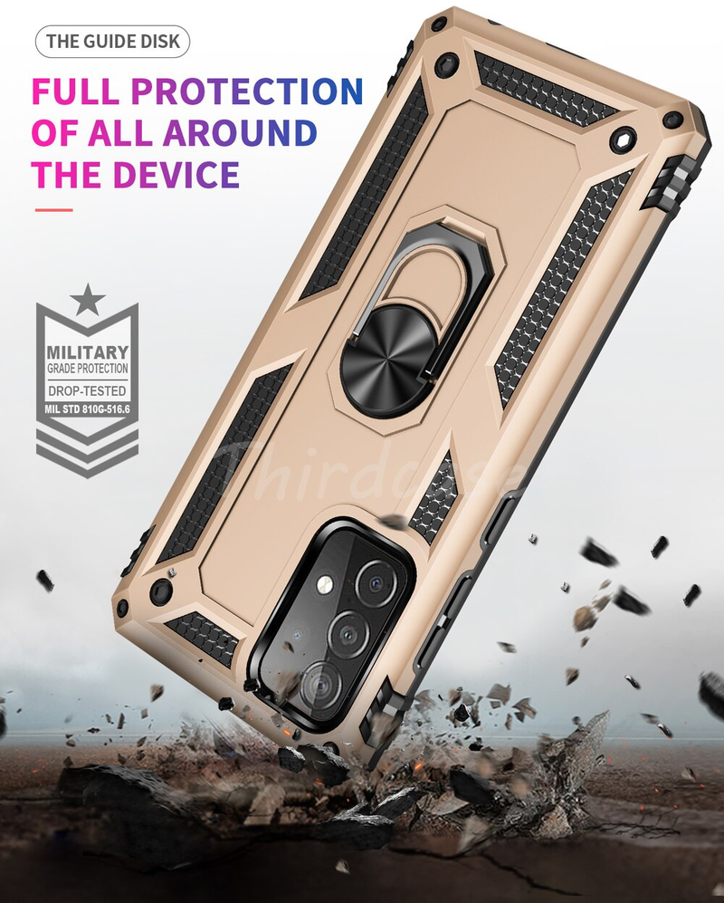 Armor Shockproof Cover for Samsung A52S 5G A53 5G Bumper Stand Holder Kickstand Case Galaxy A52 4G 5G A 52 S PC+Silicone_voghion.com