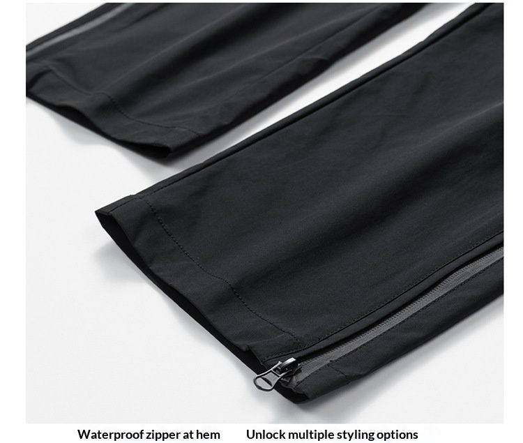 001 Spring And Autumn Outdoor Waterproof Hiking Men, Functional Zipper Straight-Leg Cargo Casual Pants For Men_voghion.com