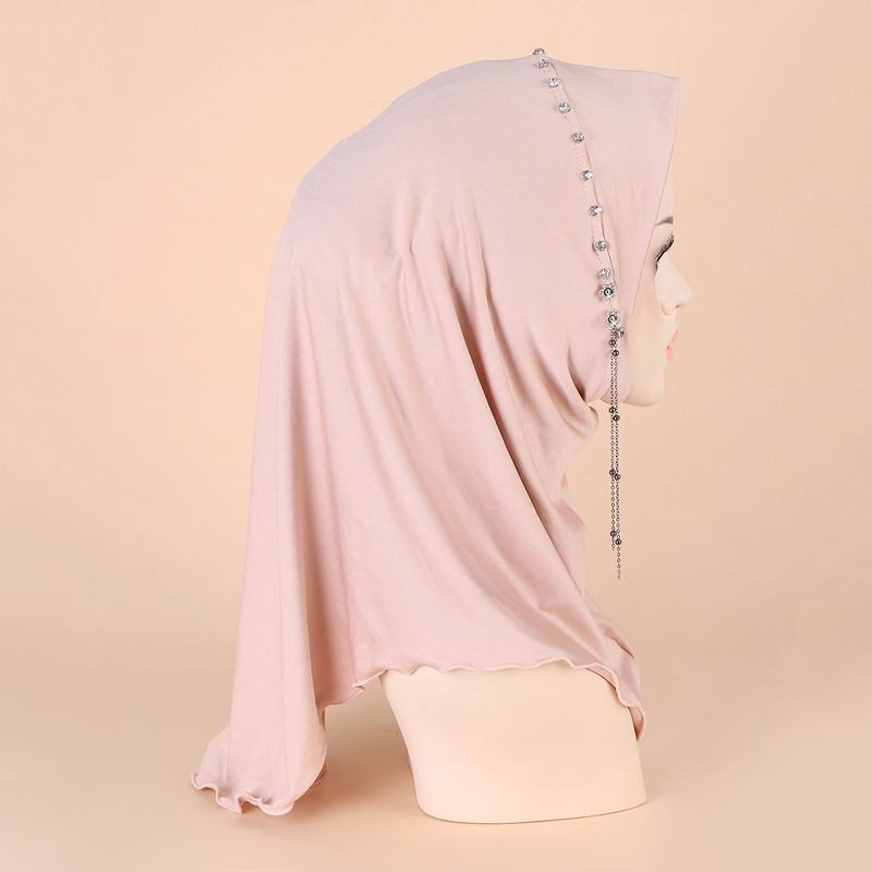 Pullover musulmano Fatto a mano Catena Clausola Gioielli Cappello Fascia elastica da donna_voghion.com