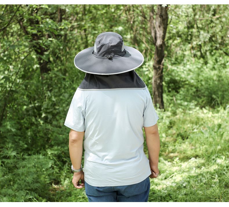 Cappello da pescatore estivo da uomo XXL - Taglia extra large per testa e viso grandi - Protezione UV UPF 50+_voghion.com