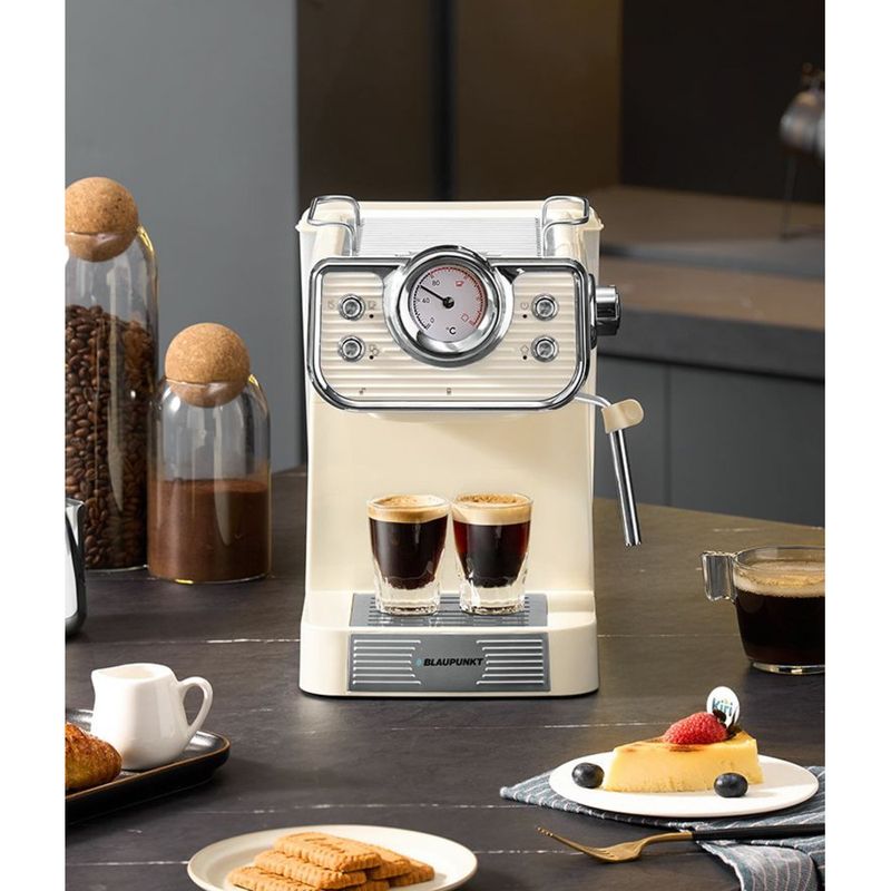 German Blaupunkt Coffee Machine Home Sea Salt Small Square Italian Semi-Automatic Milk Frother KF07A_voghion.com