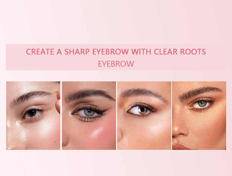 Pudaier Natural Stereoscopic Double Head Brow Comb Cream Gel per sopracciglia con regolazione incolore_voghion.com