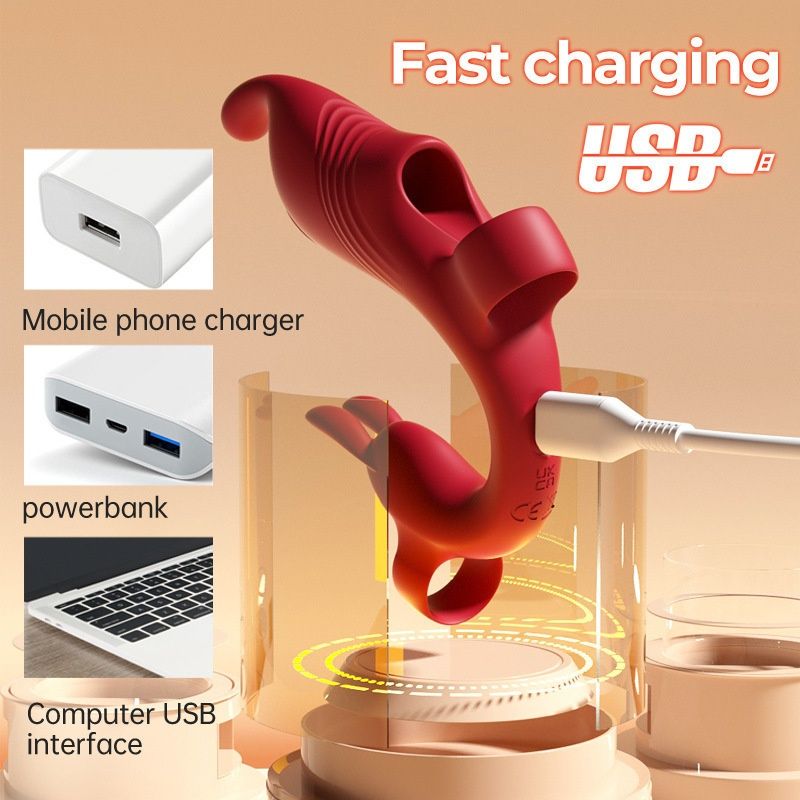 LuvBox Finger Trigger Vibrator Dual Vibrator Prostata Analkammer Orgasmus Vorspiel Einführen Spielzeug Paar Spaß Flirten_voghion.com