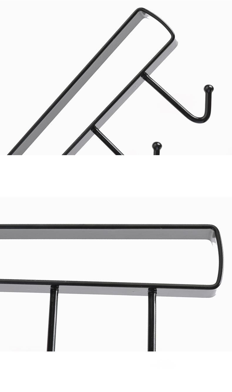 Storage Hanging Rack Home Door Kitchen Iron Art Cabinet Multi-functional Wardrobe Organizer No Trace Nail-free Hook_voghion.com