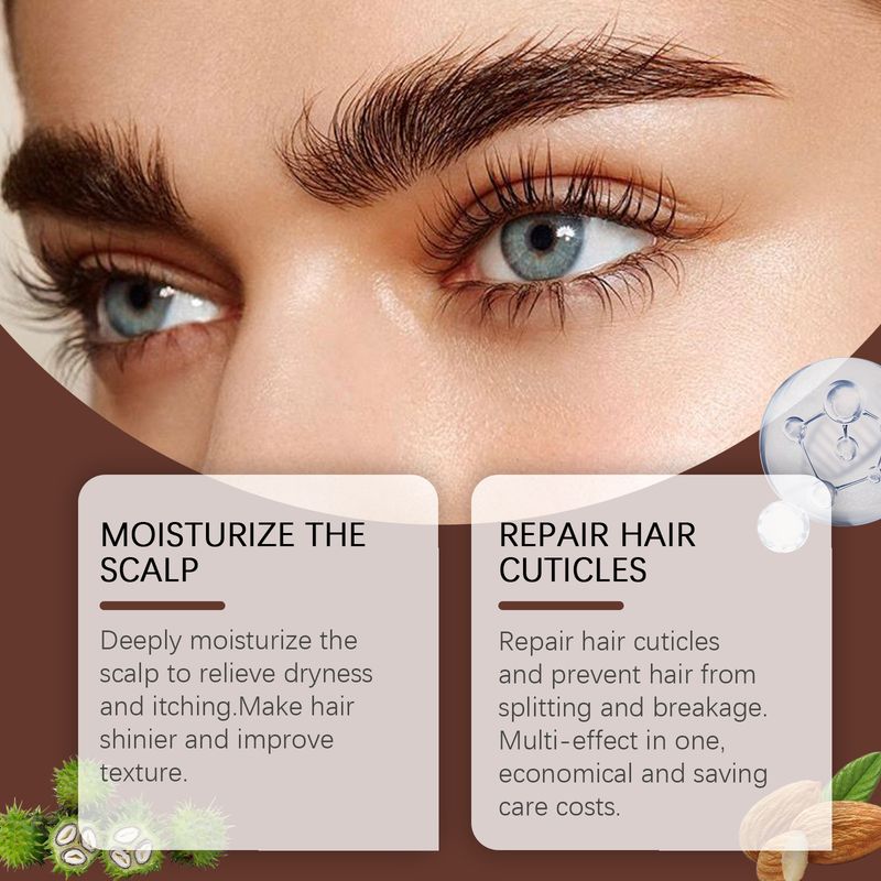 in One Castor Oil, Multi-effect Moisturizing Skin, Eyelashes And Eyebrows Care Essential Oil_voghion.com