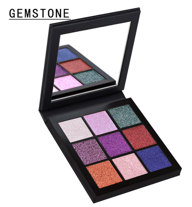 Nowy 9-kolorowy cień do powiek Perłowy cień do powiek Smoky Eye, dziewięciokolorowy diamentowy pojemnik na cienie do powiek_voghion.com