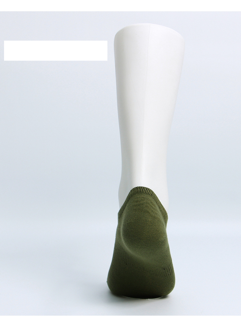 Men's clothing cotton men's solid color boat socks fashionable simple mesh breathable sports leisure commuting invisible socks_voghion.com