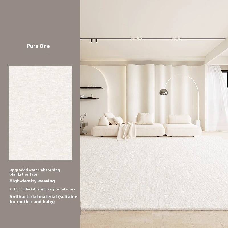 Premium zacht crèmekleurig vloerkleed - waterdicht, vlekbestendig, gemakkelijk schoon te maken - perfect voor woonkamer, slaapkamer en studeerkamer - meerdere maten_voghion.com