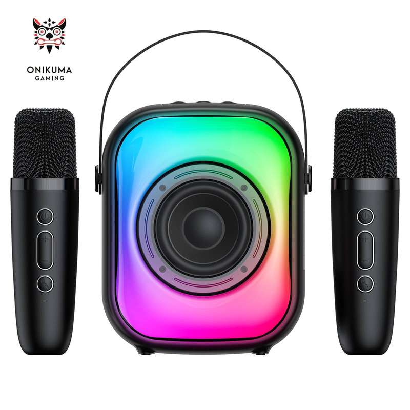 ONIKUMA L7 Portable Speaker RGB+ Dual Microphone_voghion.com