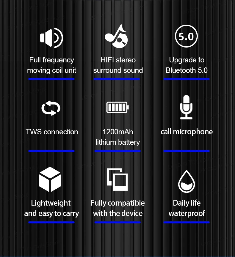 Oryginalny przenośny głośnik Bluetooth Lenovo K3 Pro 5.0 z dźwiękiem przestrzennym stereo i bezprzewodowym odtwarzaczem audio Bluetooth_voghion.com