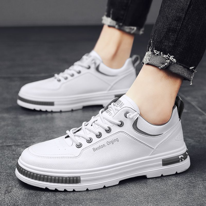Scarpe da ginnastica casual da uomo in stile britannico autunnale, versione coreana, in pelle, con aumento di altezza nascosto di 10 cm_voghion.com