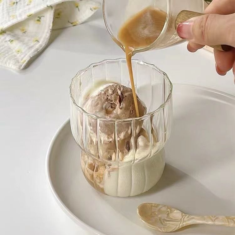 Hjemmemøbler Ins Style Kaffekopp Lubne glasskopp Høytemperaturbestandig Vannkopp Frokost Melkekopp Lattekopp Nisje Ice Beauty_voghion.com