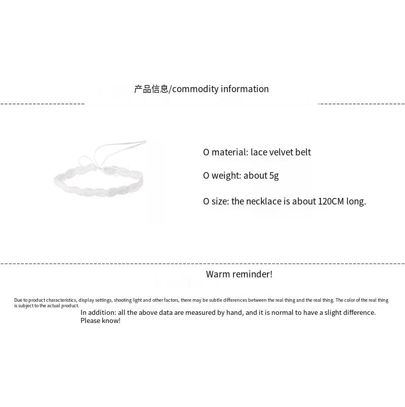 Collana girocollo in pizzo bianco con fiocco, nuova tracolla, dolce collana lunga con catena per clavicola, accessori per il collo_voghion.com