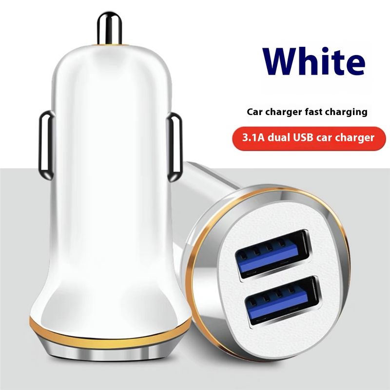 Caricabatteria per auto USB doppio con luce blu a LED Music Festival 3.1A-2 Phnom Penh_voghion.com