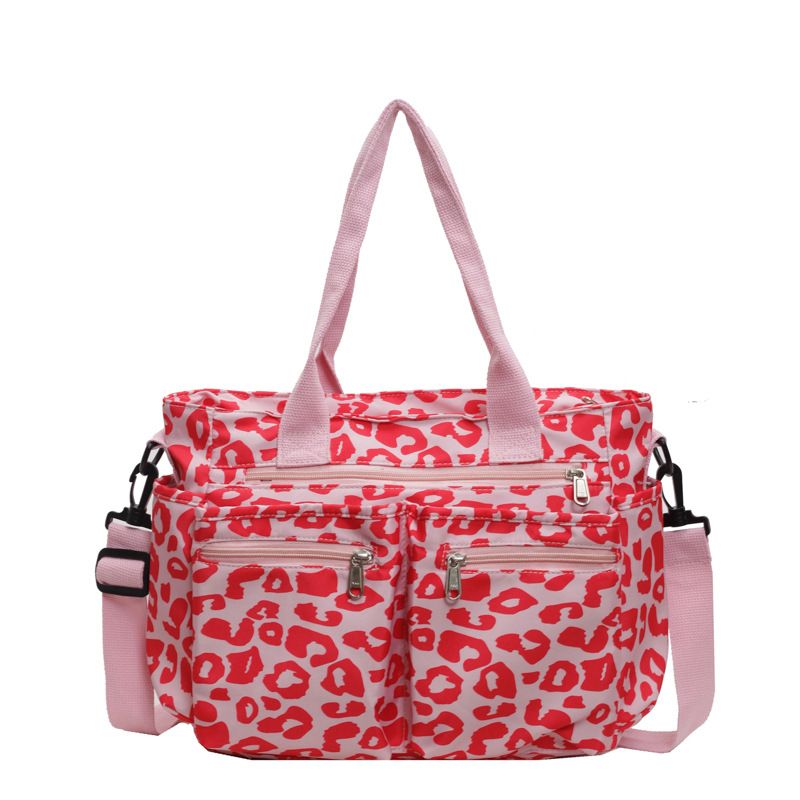 Large Capacity Leopard Print Tote For Women New Versatile Shoulder Crossbody Bag Mommy Handbag_voghion.com
