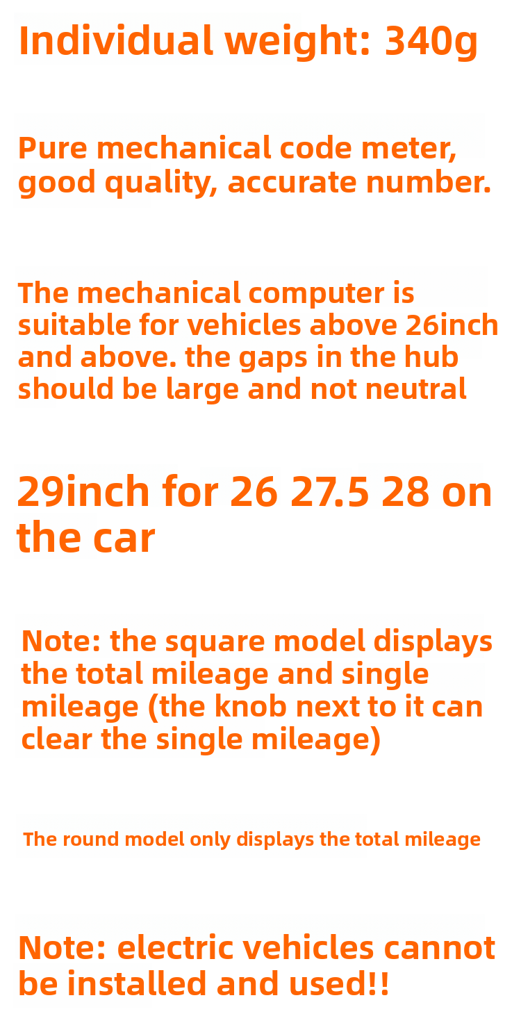 Bicycle Three-in-One Mountain Bike Mechanical Speedometer Speed Display Odometer Counter_voghion.com