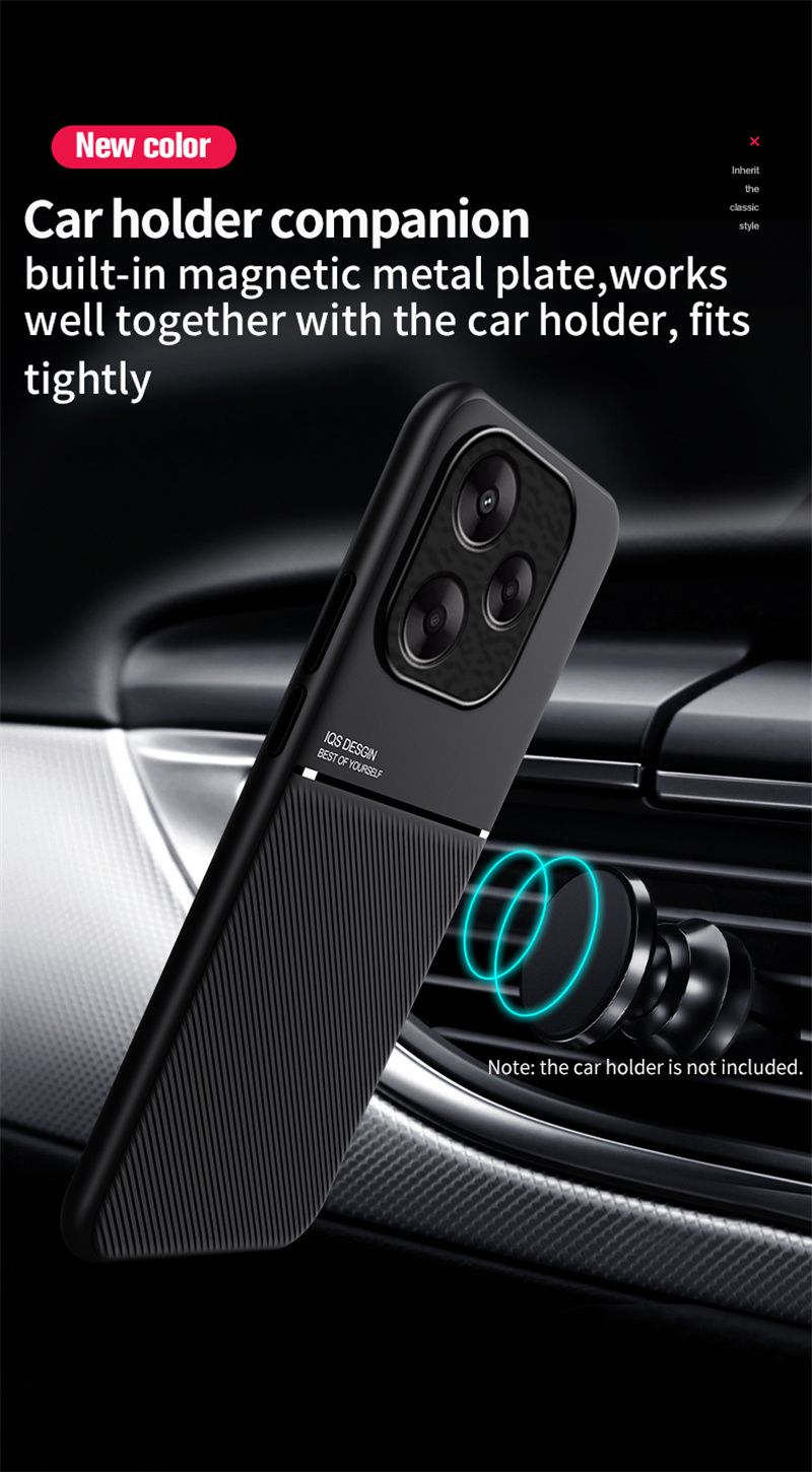 Kestävä liukumaton kotelo Xiaomi Redmi 13 4G 13C Redmi 12 5G 12C:lle Suojaava auton suojus, magneettinen imukuppikiinnitys, Coque Fundas Capa_voghion.com