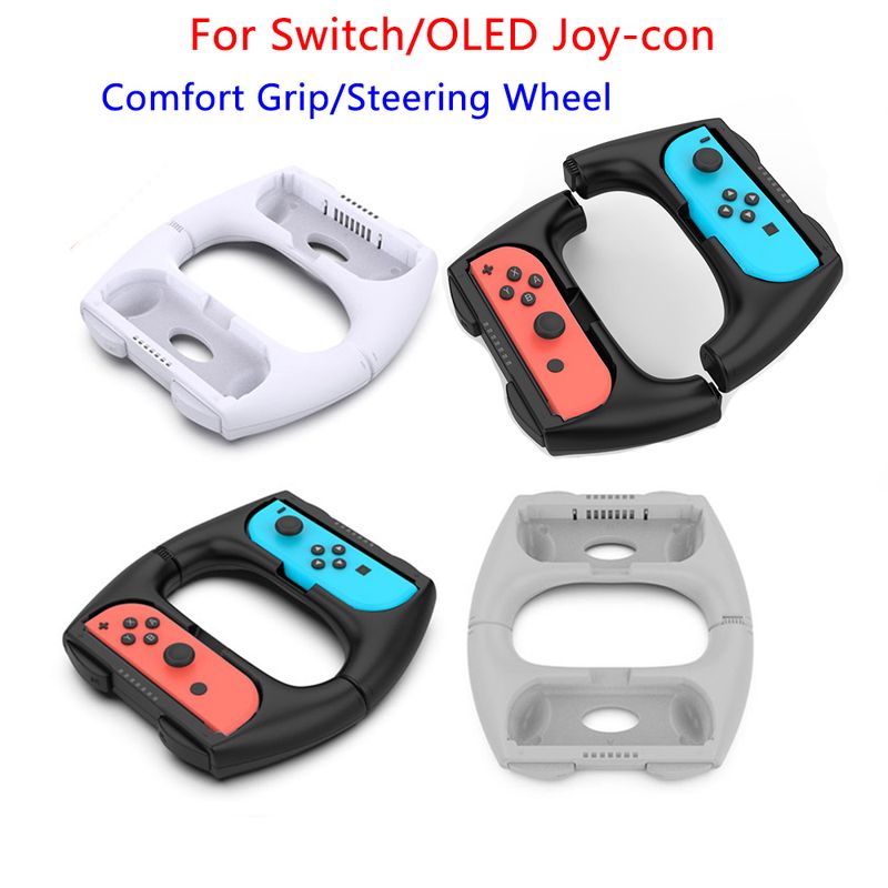 Voor Switch / OLED linker- en rechtergamepad 2 in 1 comfortabele grip voor Nintendo Switch Oled Joy-con stuurwiel_voghion.com