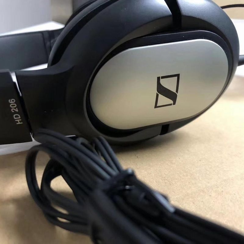 Digitex Sennheiser HD206 Over-Ear Monitor Headphones For Mobile Phones And Computers, DJ Headset, Stereo Music Headphones,_voghion.com