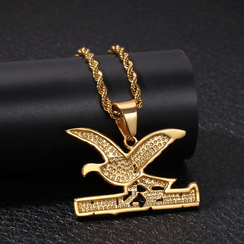Men And Women's Jewelry - Hip Hop Stainless Steel Cross Pendant Necklace With 24-Inch Twisted Chain, Unique Gothic Design For Trendy Streetwear Look_voghion.com