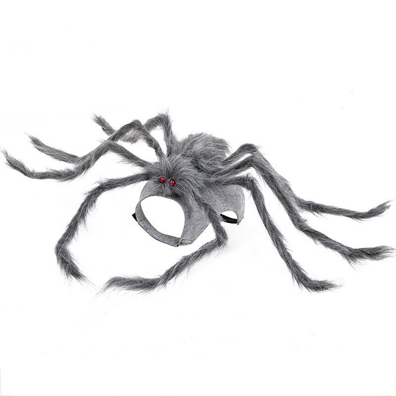 Halloween-Transformationskostüm, schwarze Spinne, Haustierdekoration, Geisterfest, groß, mittel, klein, Hunde, Katzen, lustige Kleidung_voghion.com