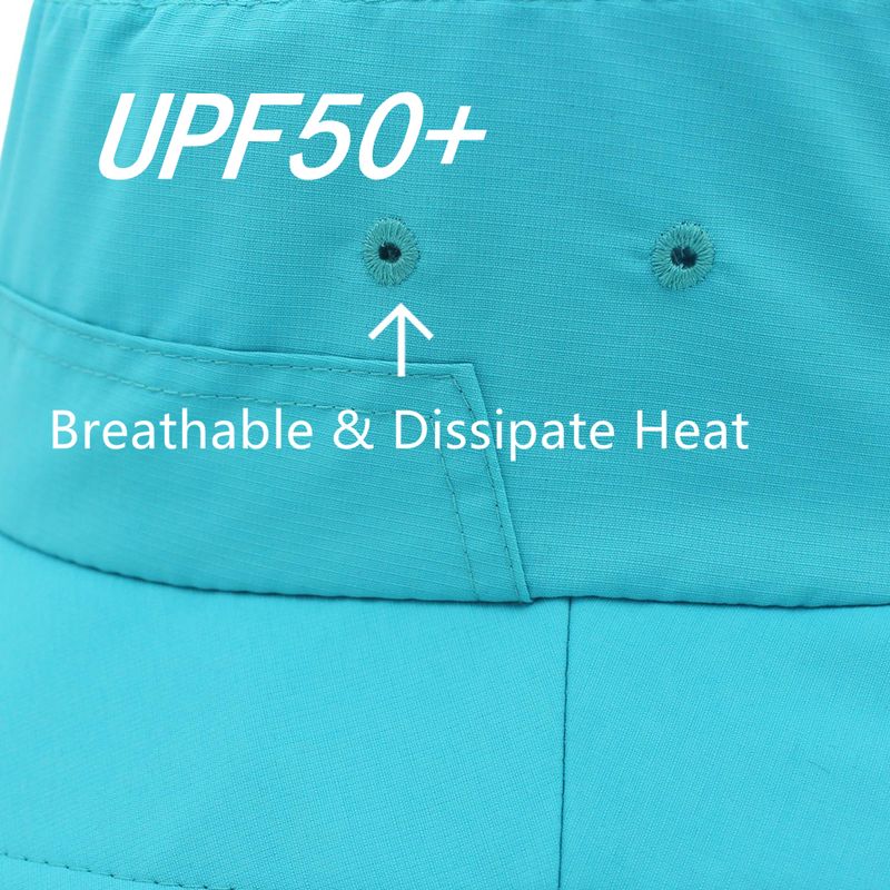 Cappello da pescatore da donna alla moda Connectyle, regolabile, traspirante, antivento, ad asciugatura rapida, protezione UV, tesa larga, per sole, all'aperto, tutti i giorni_voghion.com