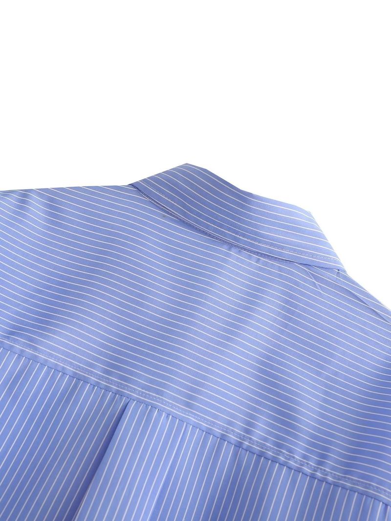 Women's 2024 Spring New 6-Color Pocket Decorative Short Shirt_voghion.com