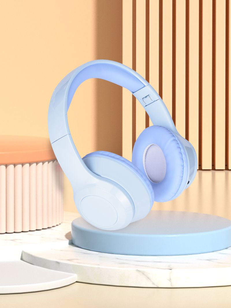 Nuovo CXT-01 Macaron Headset Auricolare Bluetooth Stereo Subwoofer Card Auricolare Wireless_voghion.com