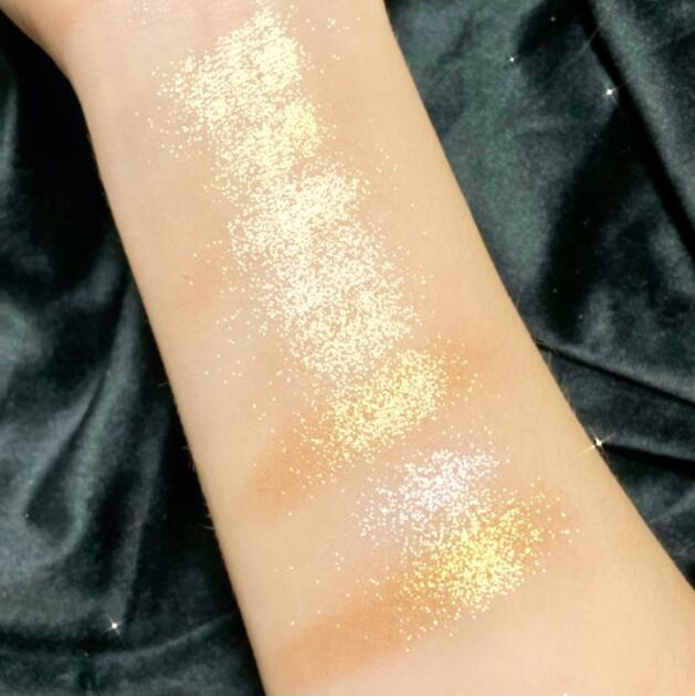 Neue INSFANY8 Farbdiamant-Highlight-Lidschatten-Tablett Perle dreidimensionale konturierende Make-up-Verbesserung_voghion.com