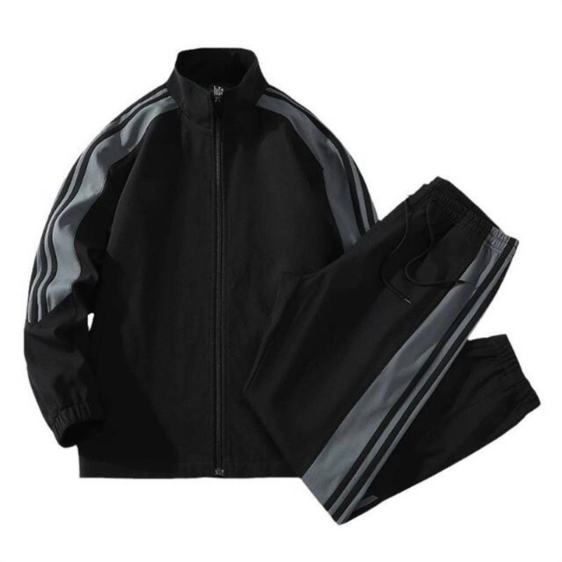 Autumn 2025 European-USA Style Fashion Tracksuits Men's Stand Collar Long Sleeve Zipper Sweatshirts + Sweatpants 2 Piece Casual Sport Sets M-4XL_voghion.com