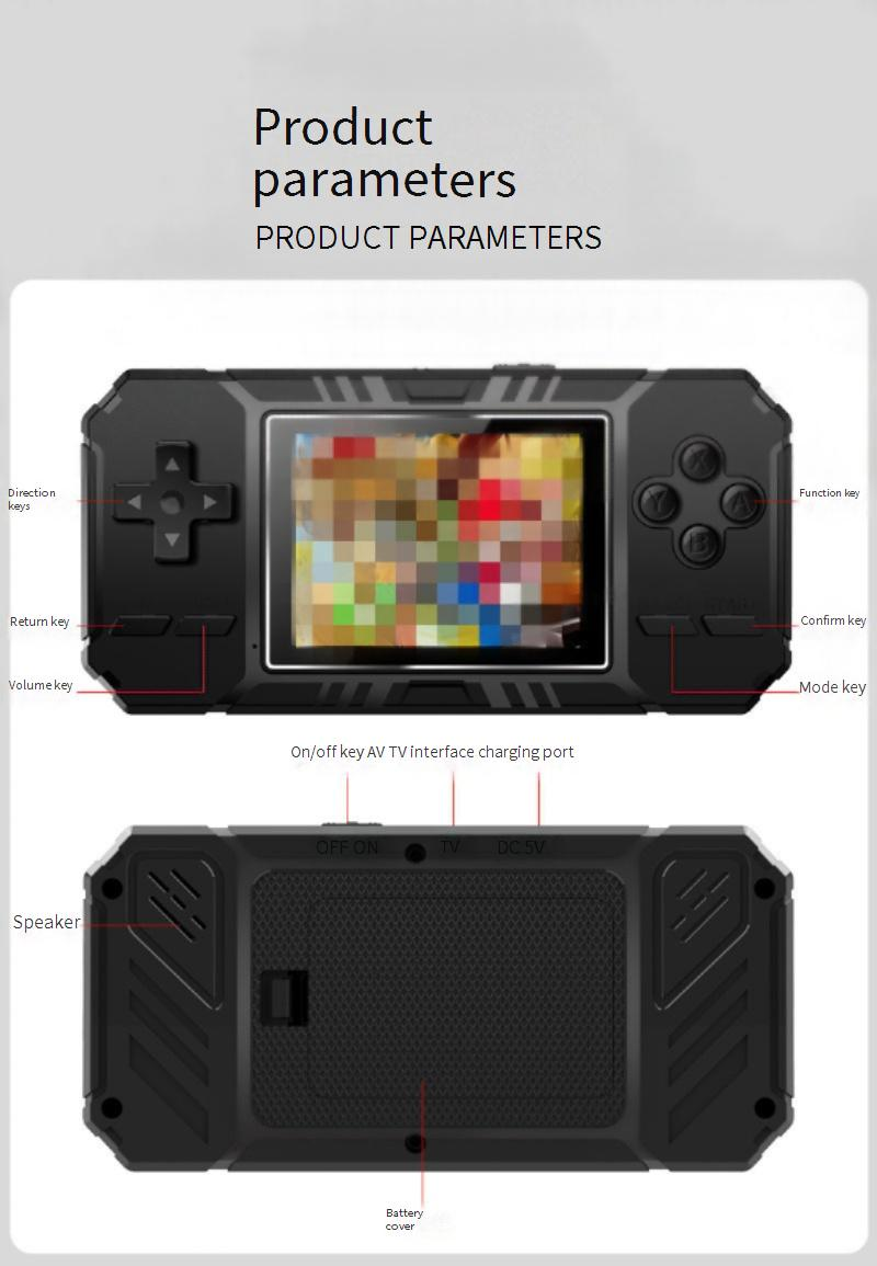Video Game Consoles New S8 Handheld Game Console Retro Nostalgic Mini 520 Game Children's Single And Double TV Game Console_voghion.com