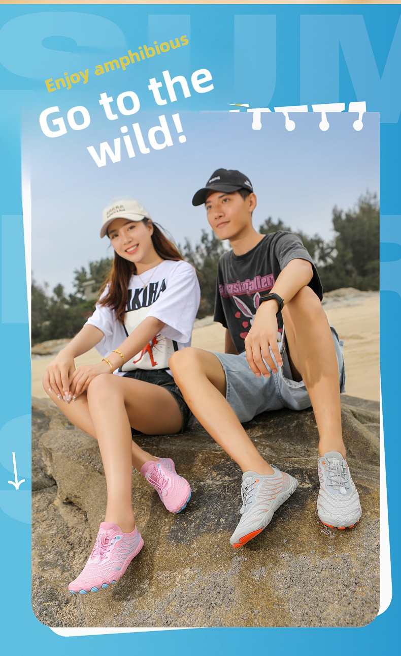 Scarpe da acqua unisex ad asciugatura rapida per nuoto, escursionismo, spiaggia - Calzini da acqua leggeri e antiscivolo con fodera comoda, design basso per uomo e donna_voghion.com