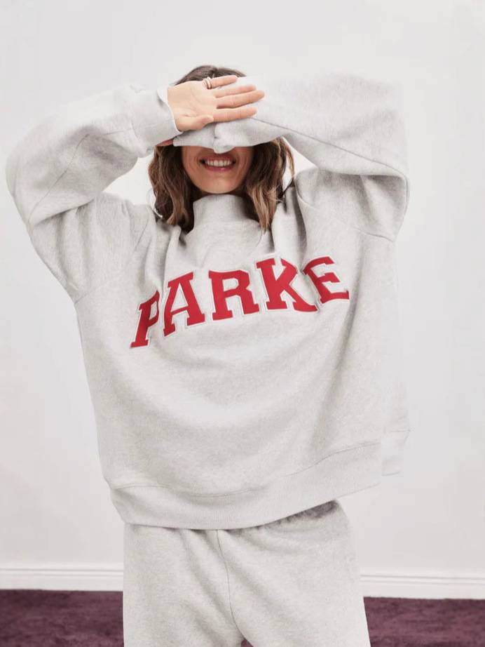 NOKO-Crew Neck Sweatshirt Set With Lettering Print._voghion.com