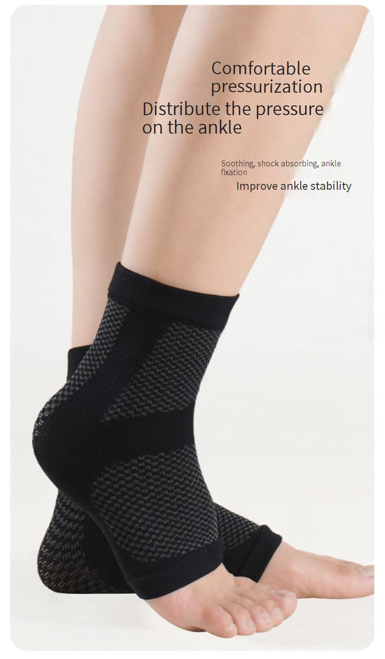 Professional Ankle Support Brace - Ultra-Thin & Breathable For Sports Injury Prevention, Tendon Protection & Joint Stability (Black, S/M/L Sizes)_voghion.com