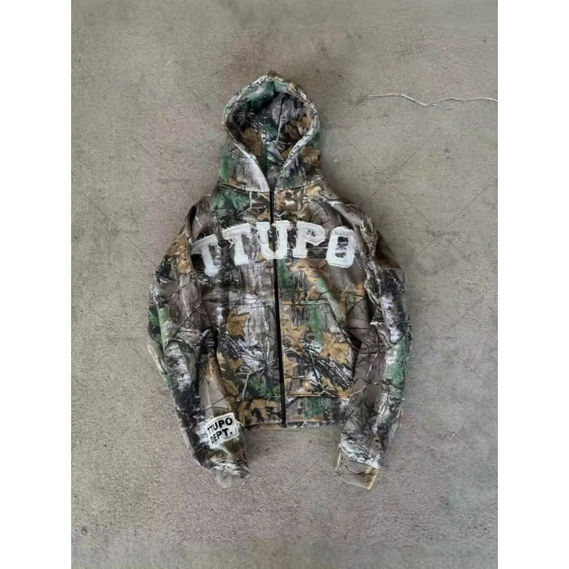 Retro High Street Y2K Trendy Brand Letter Printing Casual Couple Sweater Hooded Cross Border_voghion.com