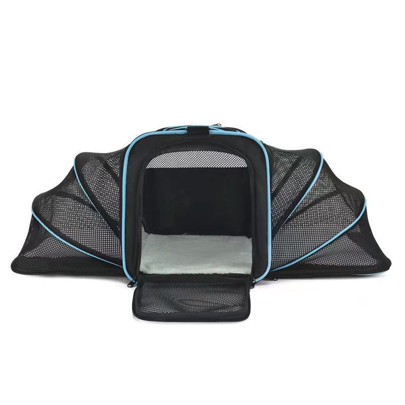 Borsa a tracolla per cani, doppia espansione, grande capacità, per viaggi all'aperto, portatile e traspirante, per gatti_voghion.com